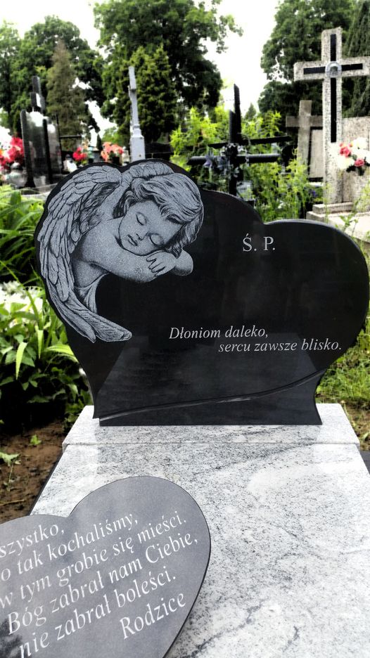 anioł grawer w kamieniu