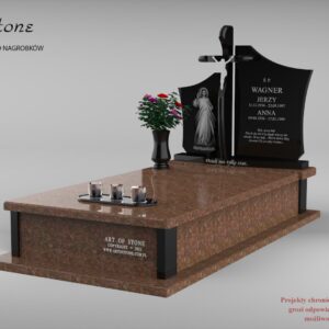 Nagrobek z krzyżem kotwica