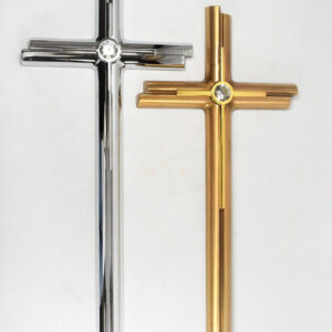 Krzyż mosiężny nagrobny