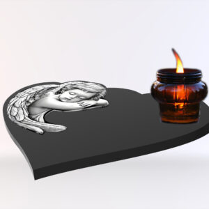 podstawka pod znicze w kształcie serca