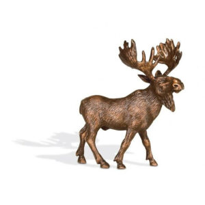 Łoś z brązu na nagrobek