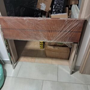 Ławka cmentarna stal nierdzewna +blat dębowy