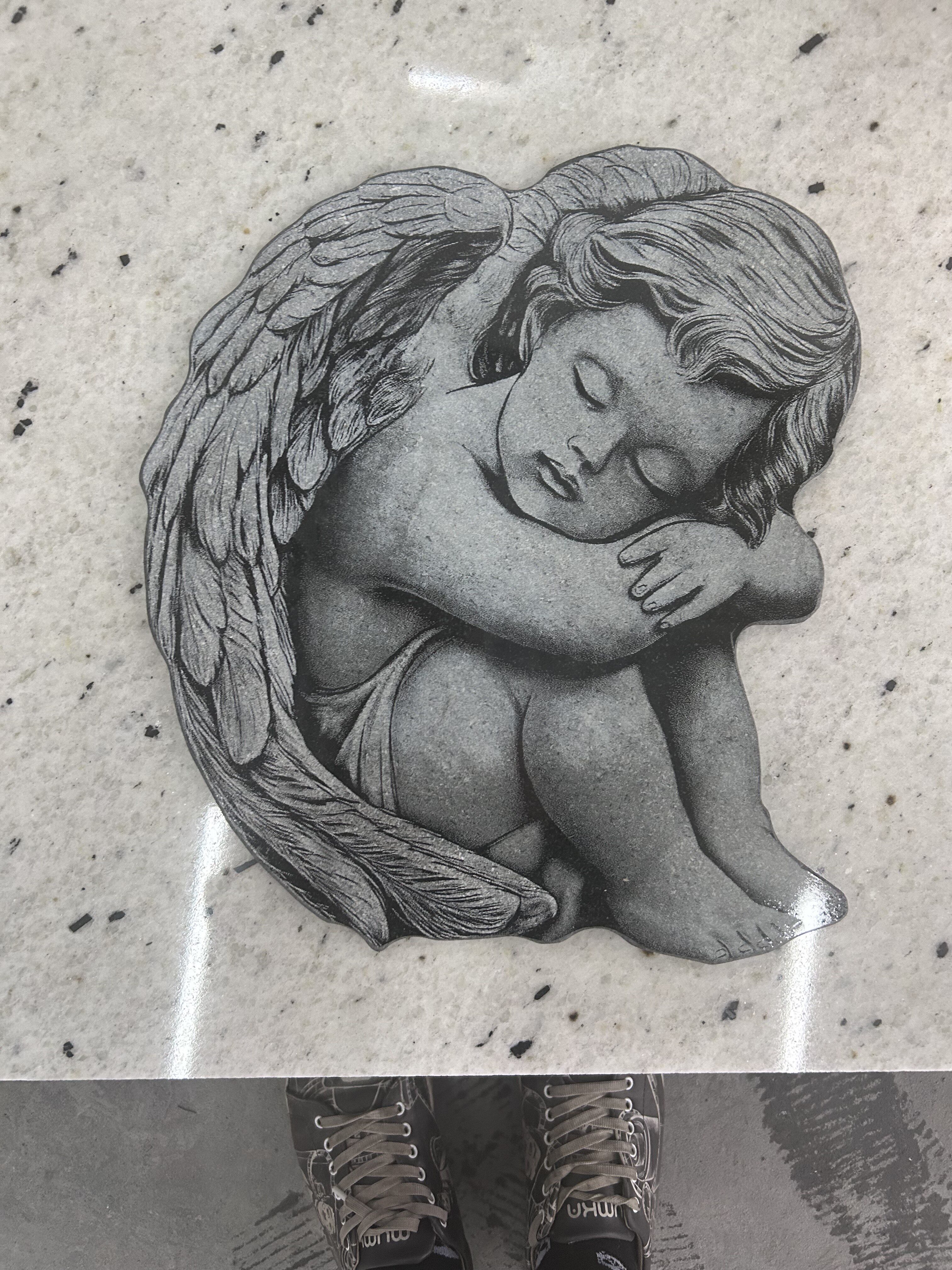 aniołek grawerowany