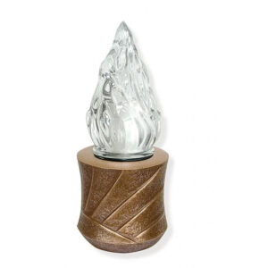 świeczka z brązu na nagrobek